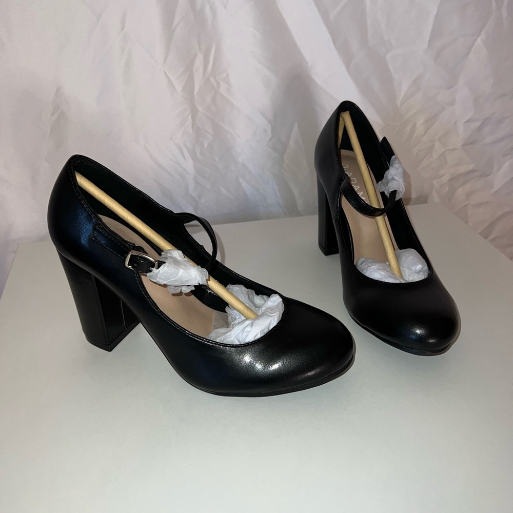 J. Adams, Black Vegan leather, Women’s size 6.5